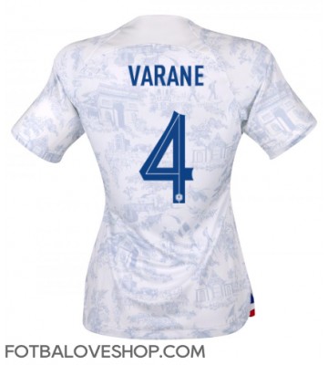 Francie Raphael Varane #4 Dámské Venkovní Dres MS 2022 Krátký Rukáv